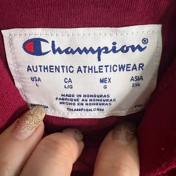 Tartan Red Champion Sweater size large - Picture 6 of 6